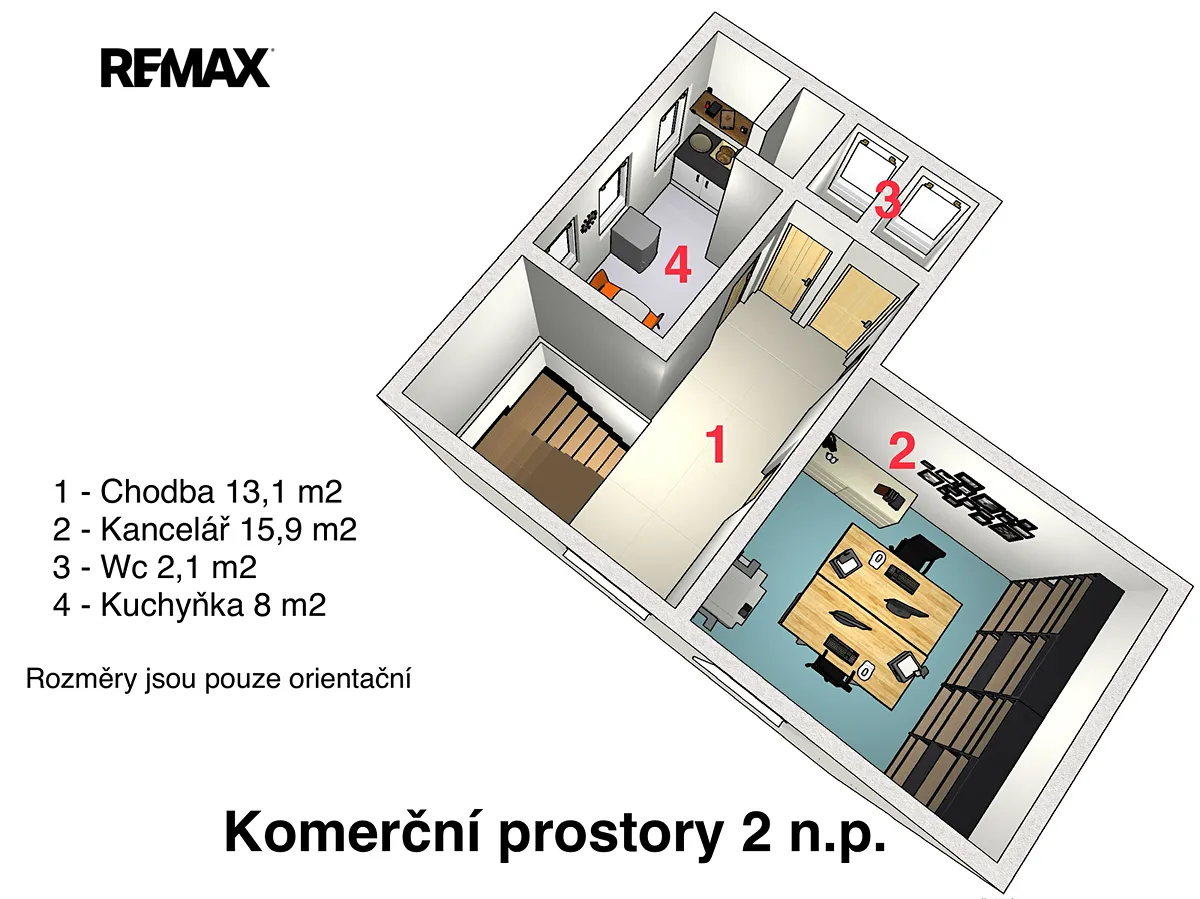 Pronájem skladového prostoru 135 m²